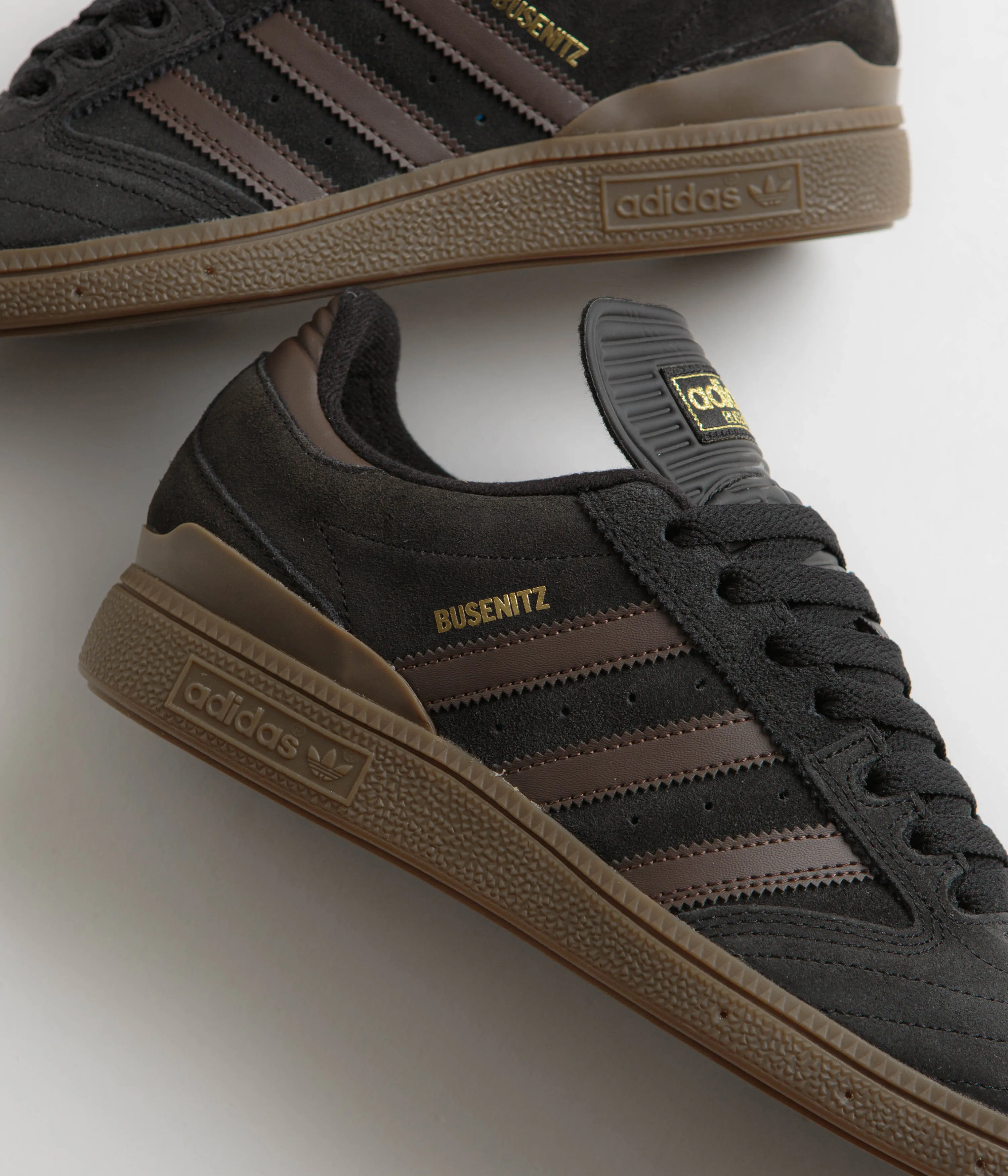 Adidas Busenitz Shoes - Core Black / Brown / Gold Metallic