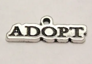 Adopt Genuine American Pewter Charm