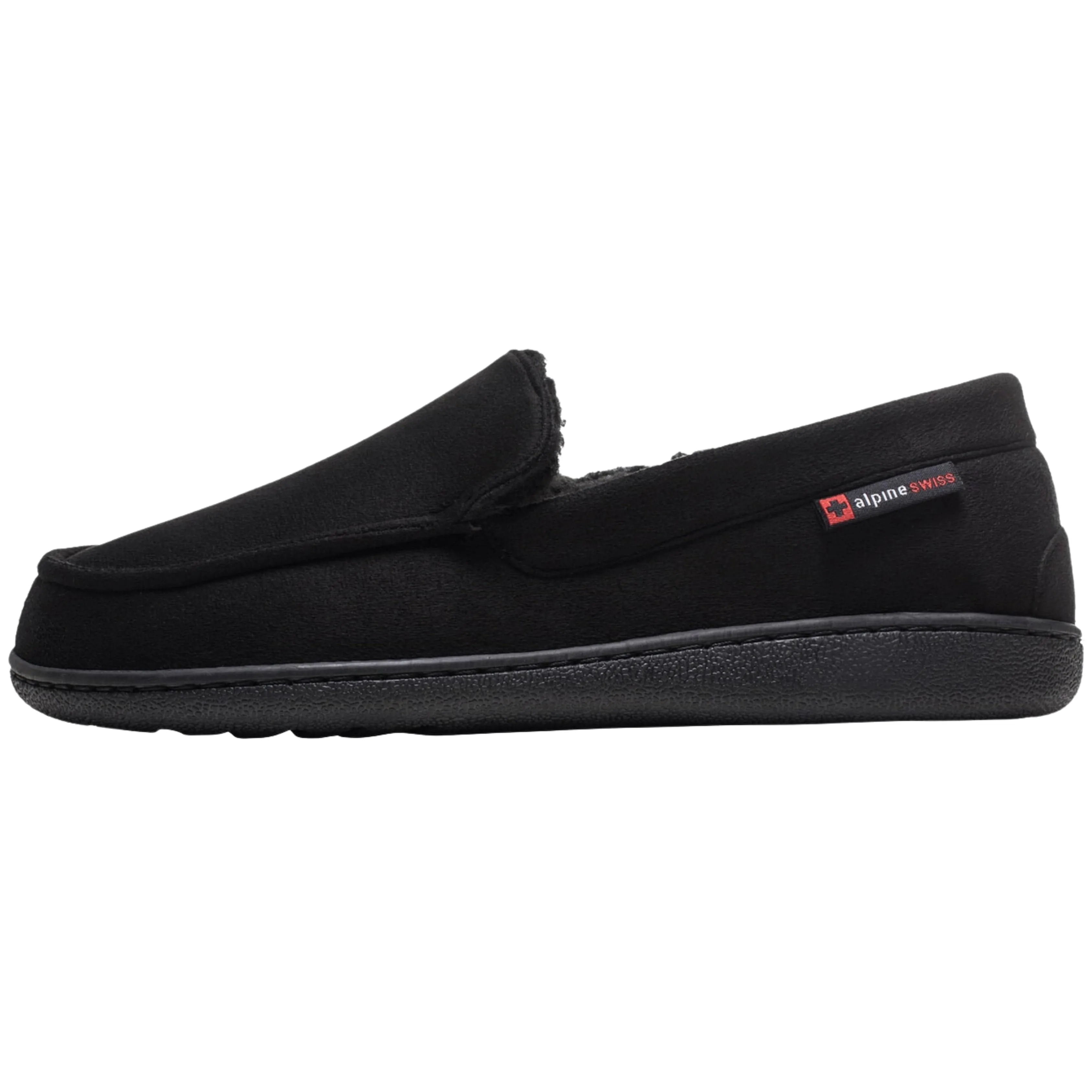 ALPINE SWISS - Oslo Moccasin Slippers Warm Shearling