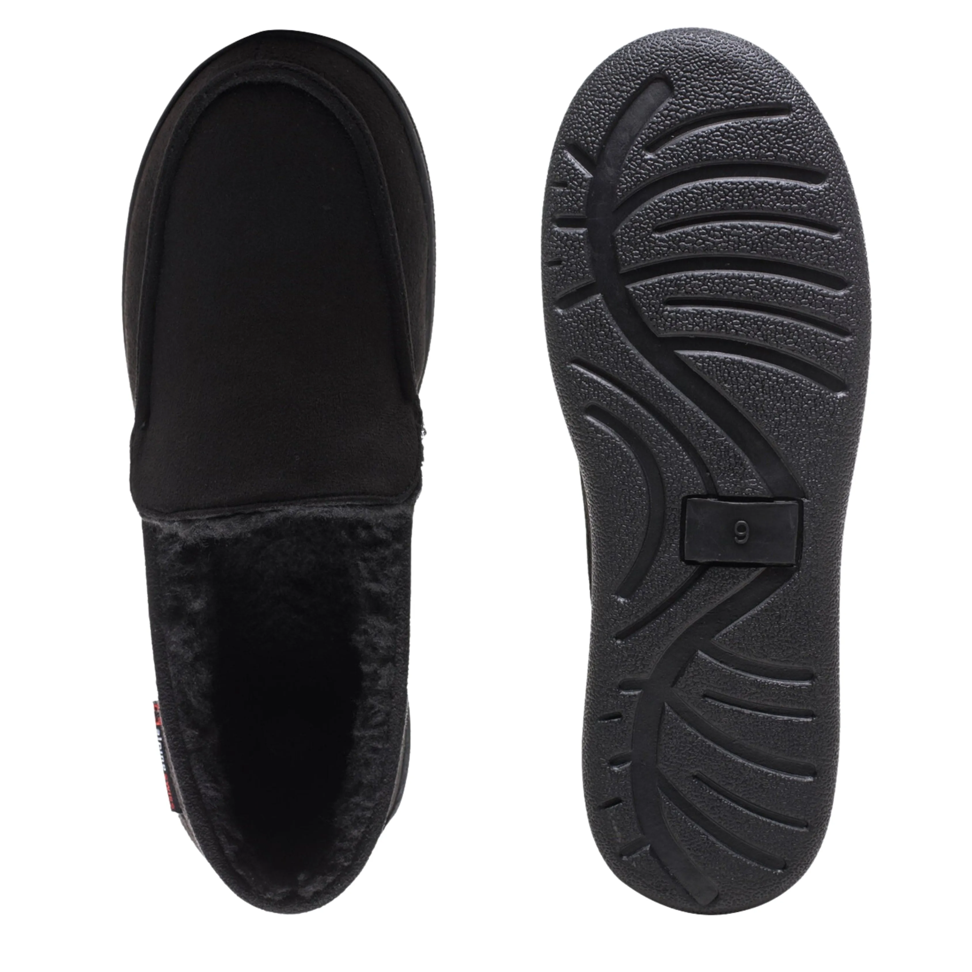 ALPINE SWISS - Oslo Moccasin Slippers Warm Shearling