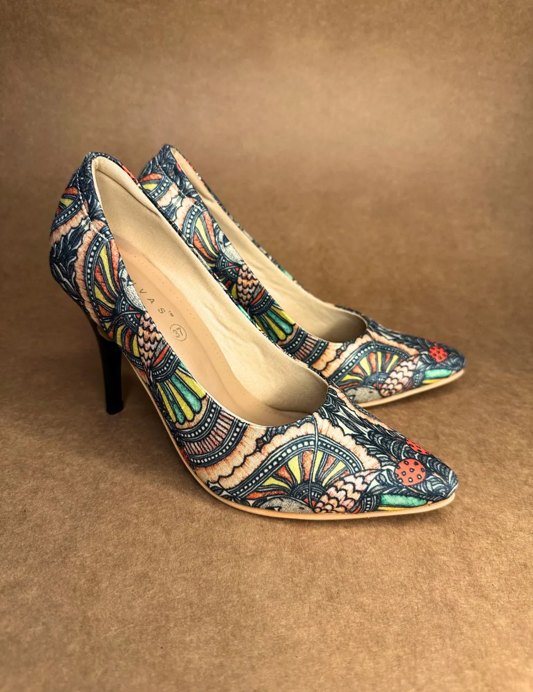 Ancient Madhubani Pumps