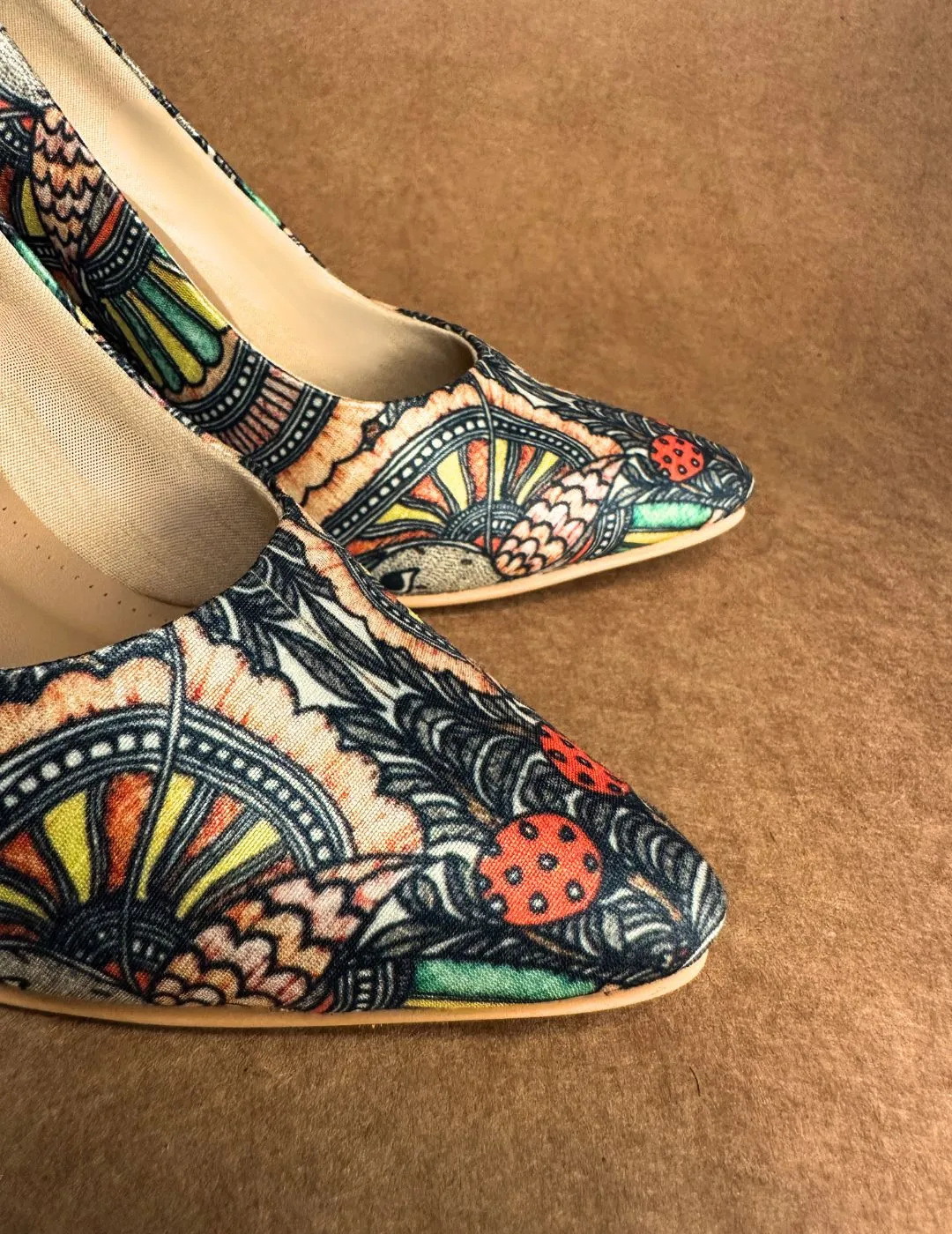 Ancient Madhubani Pumps