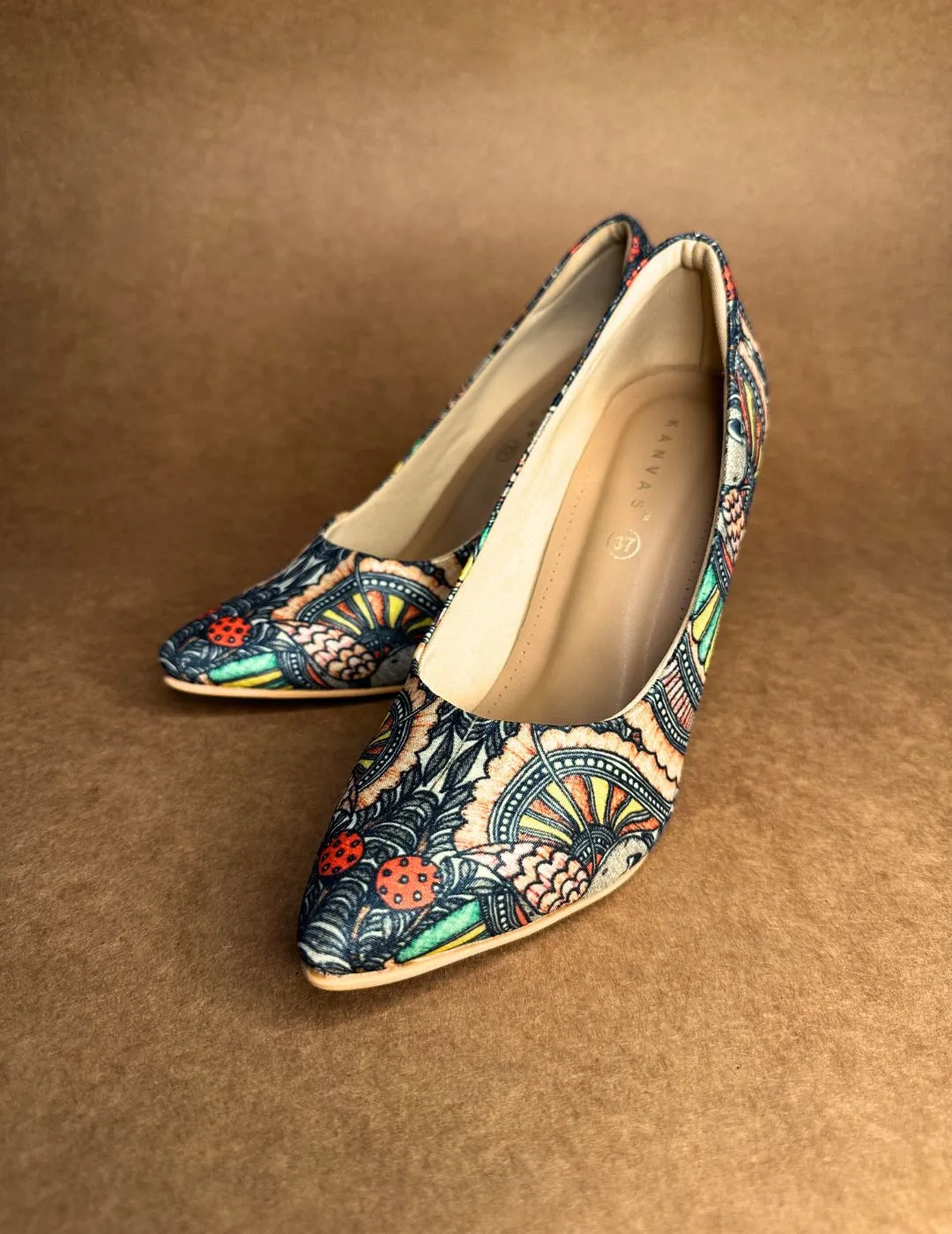 Ancient Madhubani Pumps