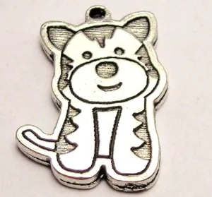 Baby Tiger Genuine American Pewter Charm