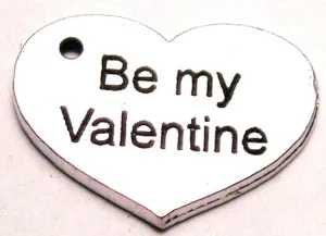 Be My Valentine Heart Genuine American Pewter Charm