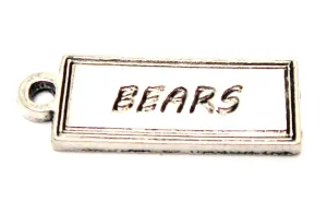 Bears Tab Genuine American Pewter Charm
