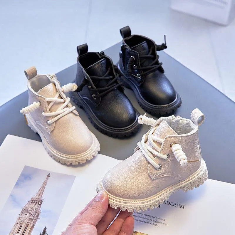 Children's Toddler Girl Boy Unisex Casual Shoes Mid-Calf Boots UOS303