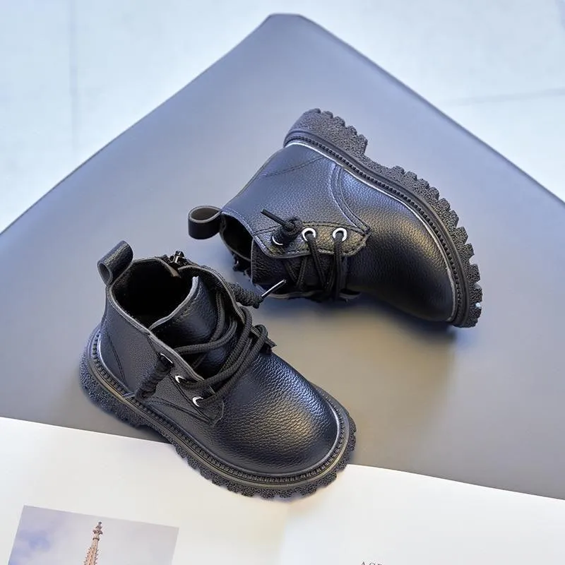 Children's Toddler Girl Boy Unisex Casual Shoes Mid-Calf Boots UOS303
