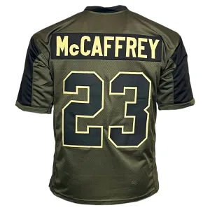 Christian McCaffrey Unsigned Salute to Service Football Jersey
