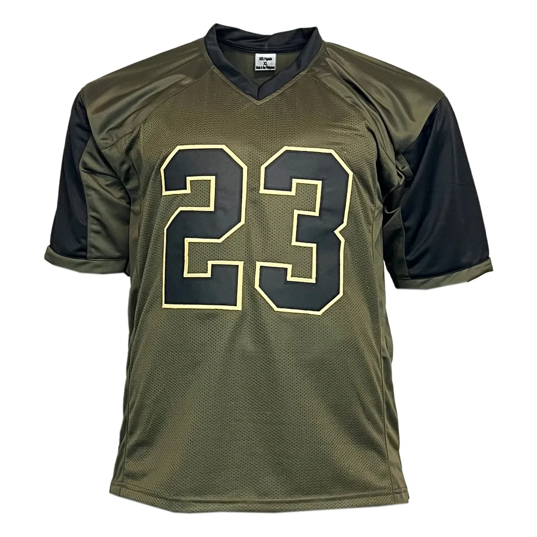 Christian McCaffrey Unsigned Salute to Service Football Jersey
