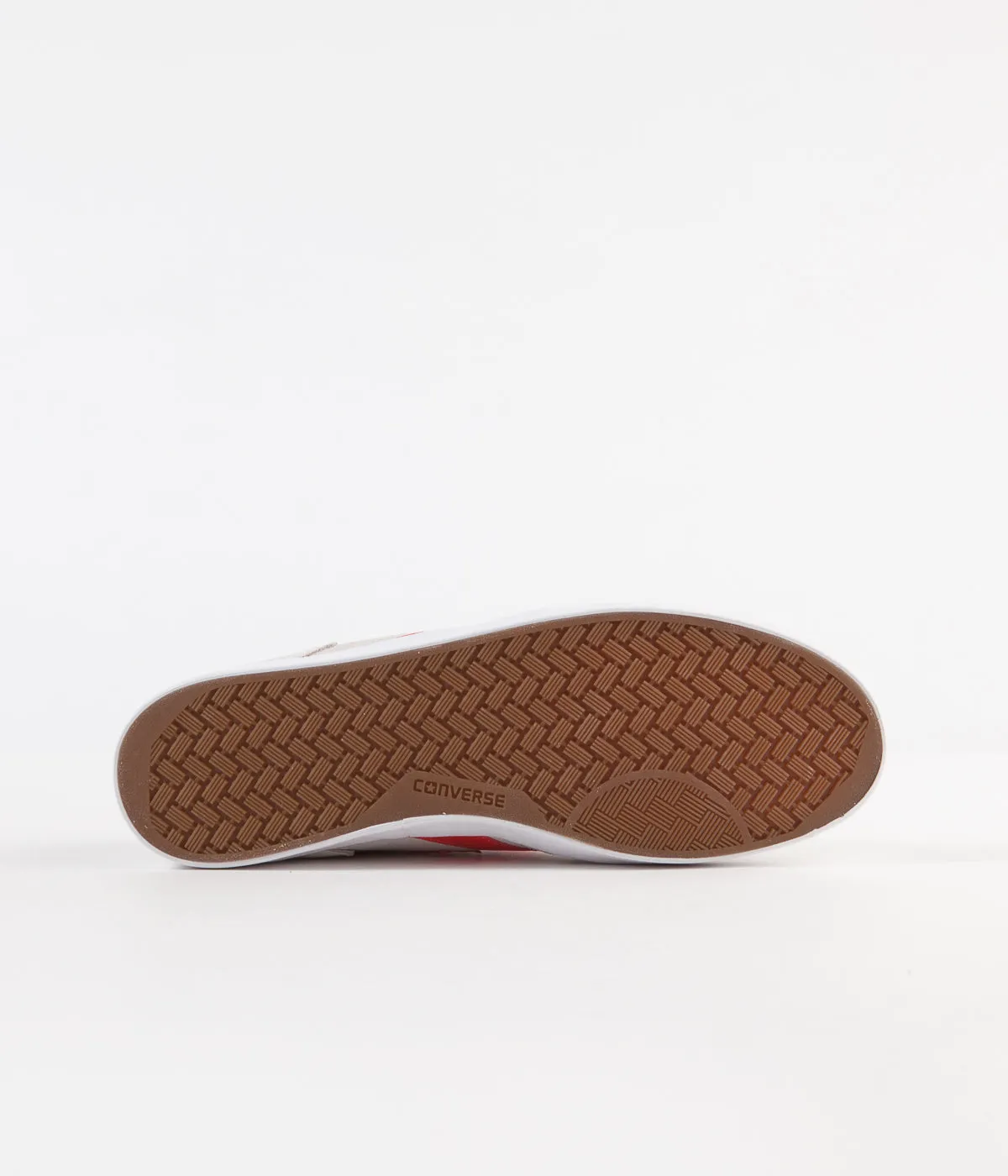 Converse Checkpoint Pro Ox Classic Suede Shoes - White / Habanero Red / White