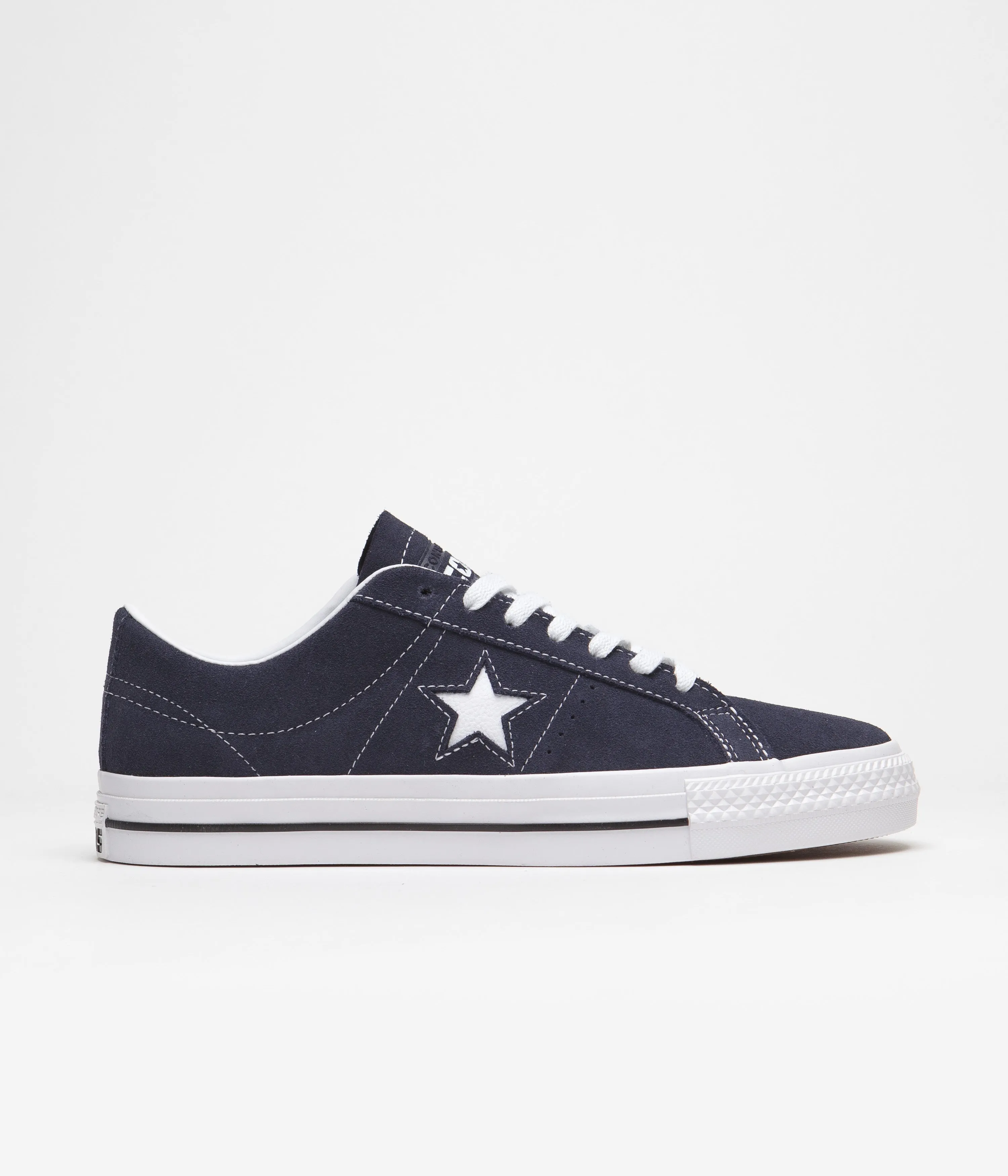 Converse One Star Pro Classic Suede Ox Shoes - Navy / White / Black
