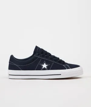 Converse One Star Pro Ox Shoes - Obsidian / Obsidian / White