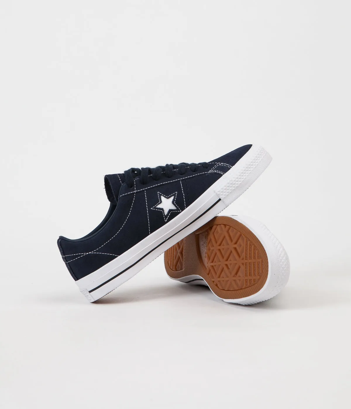 Converse One Star Pro Ox Shoes - Obsidian / Obsidian / White
