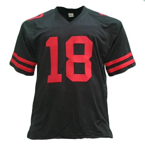 Dante Pettis Autographed Pro Style Football Jersey Black (JSA)