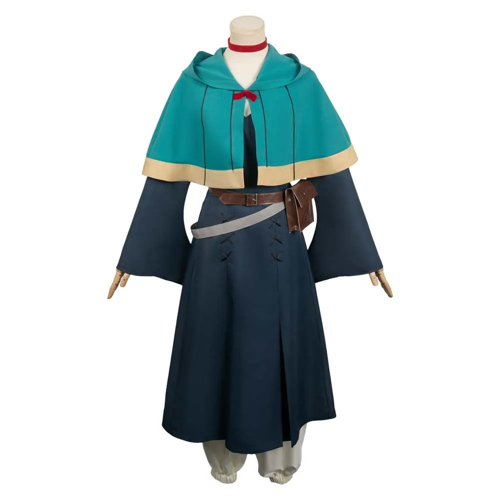 Delicious in Dungeon Marcille Women Dress Outfit Party Carnival Halloween Cosplay Costume