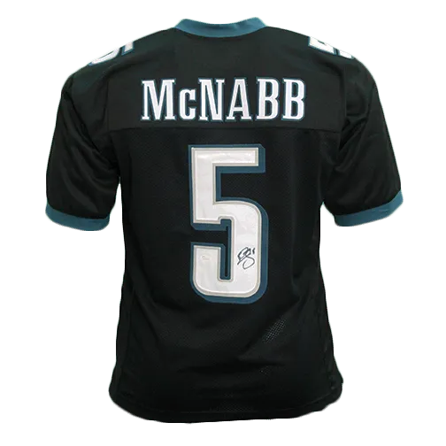 Donovan McNabb Autographed Pro Style Black Football Jersey (JSA)