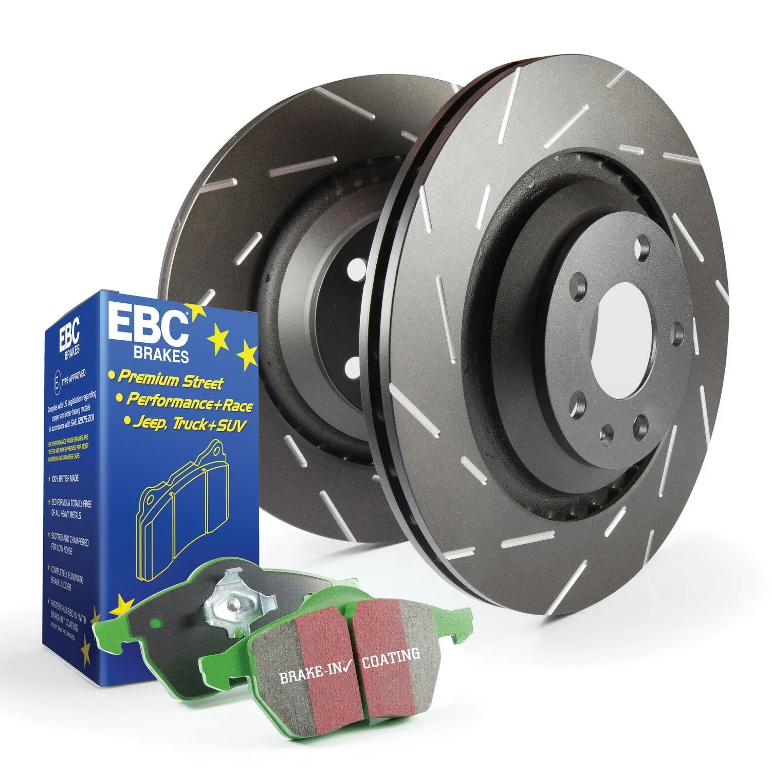 EBC Brakes S2KF1236 S2 Kits Greenstuff 2000 and USR Rotors