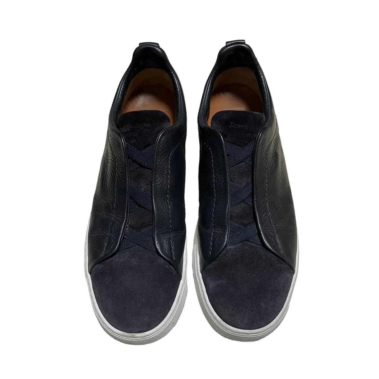 Ermenegildo Zegna エルメネジルドゼニア TRIPLE STITCH レザースリッポンスニーカー