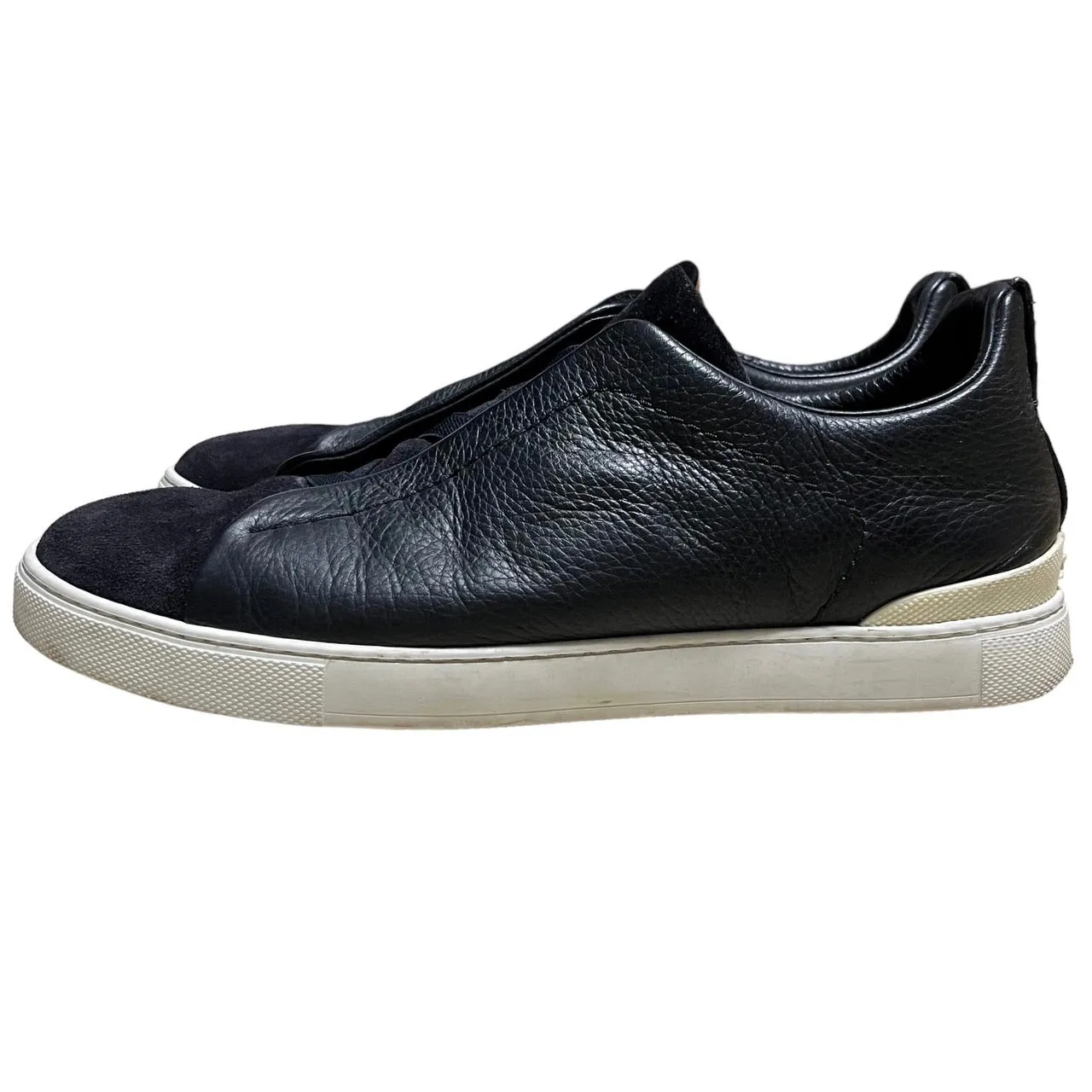 Ermenegildo Zegna エルメネジルドゼニア TRIPLE STITCH レザースリッポンスニーカー