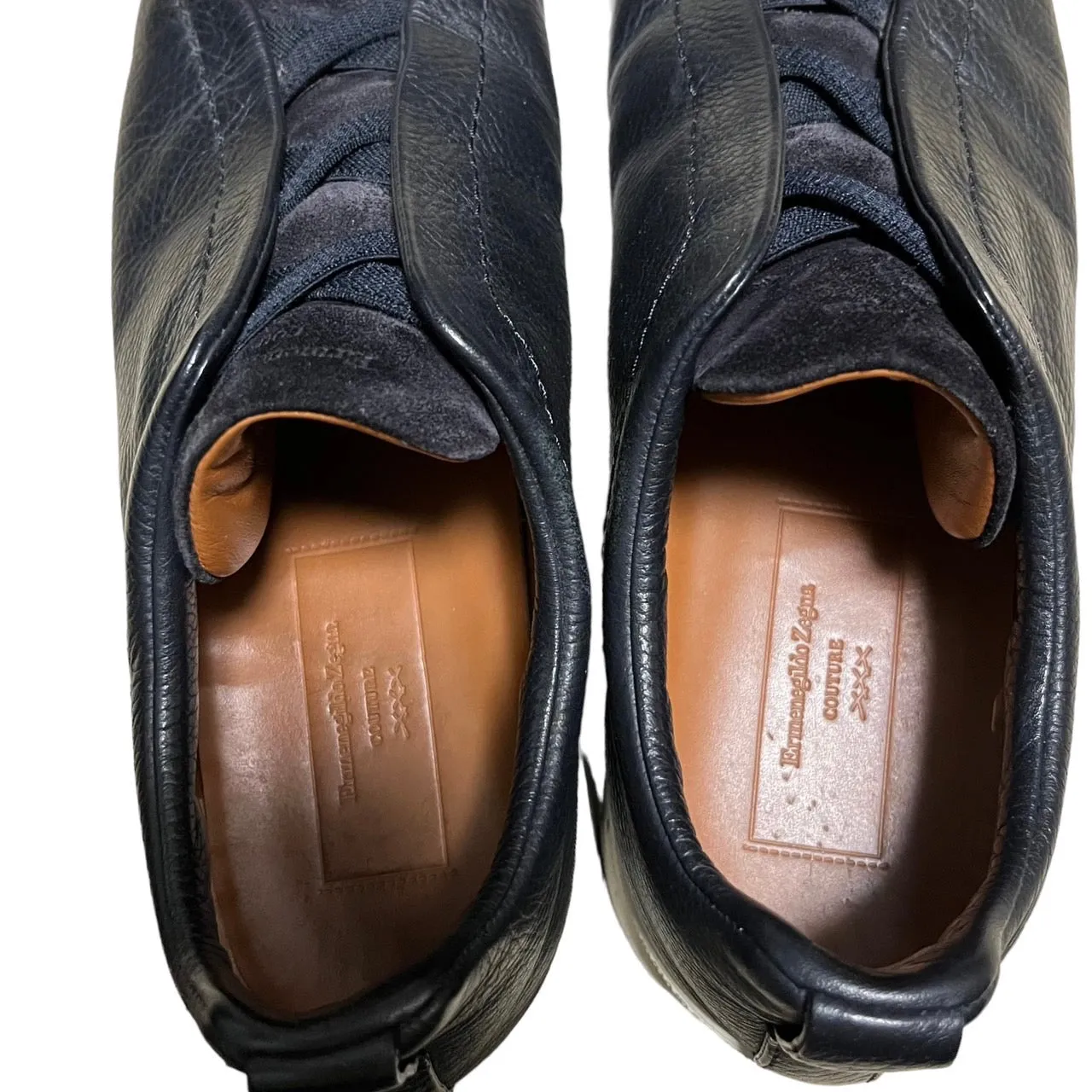 Ermenegildo Zegna エルメネジルドゼニア TRIPLE STITCH レザースリッポンスニーカー