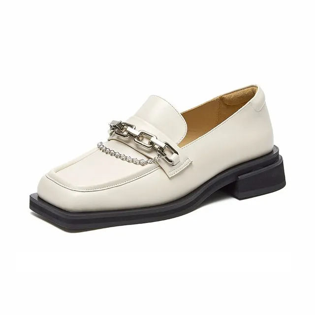 Gina Women's High Quality Square Toe Loafer Shoes