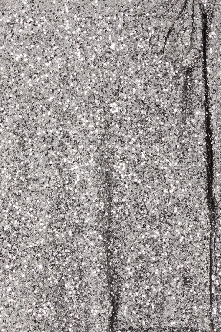 Gunmetal Sequin Mini Jaspre Skirt Petite