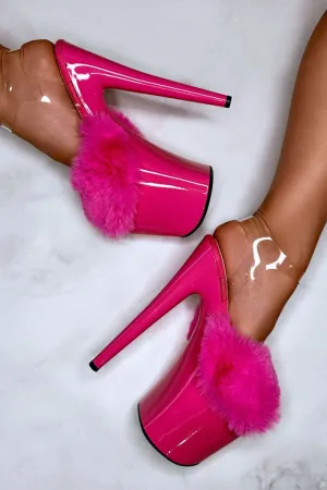 Hella Heels Fluffy Stilettos - 8inch - Mean Girls
