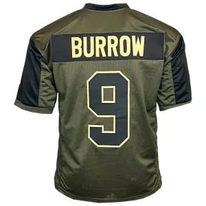 Joe Burrow Unsigned Salute to Service Football Jersey