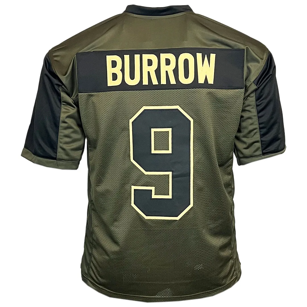 Joe Burrow Unsigned Salute to Service Football Jersey