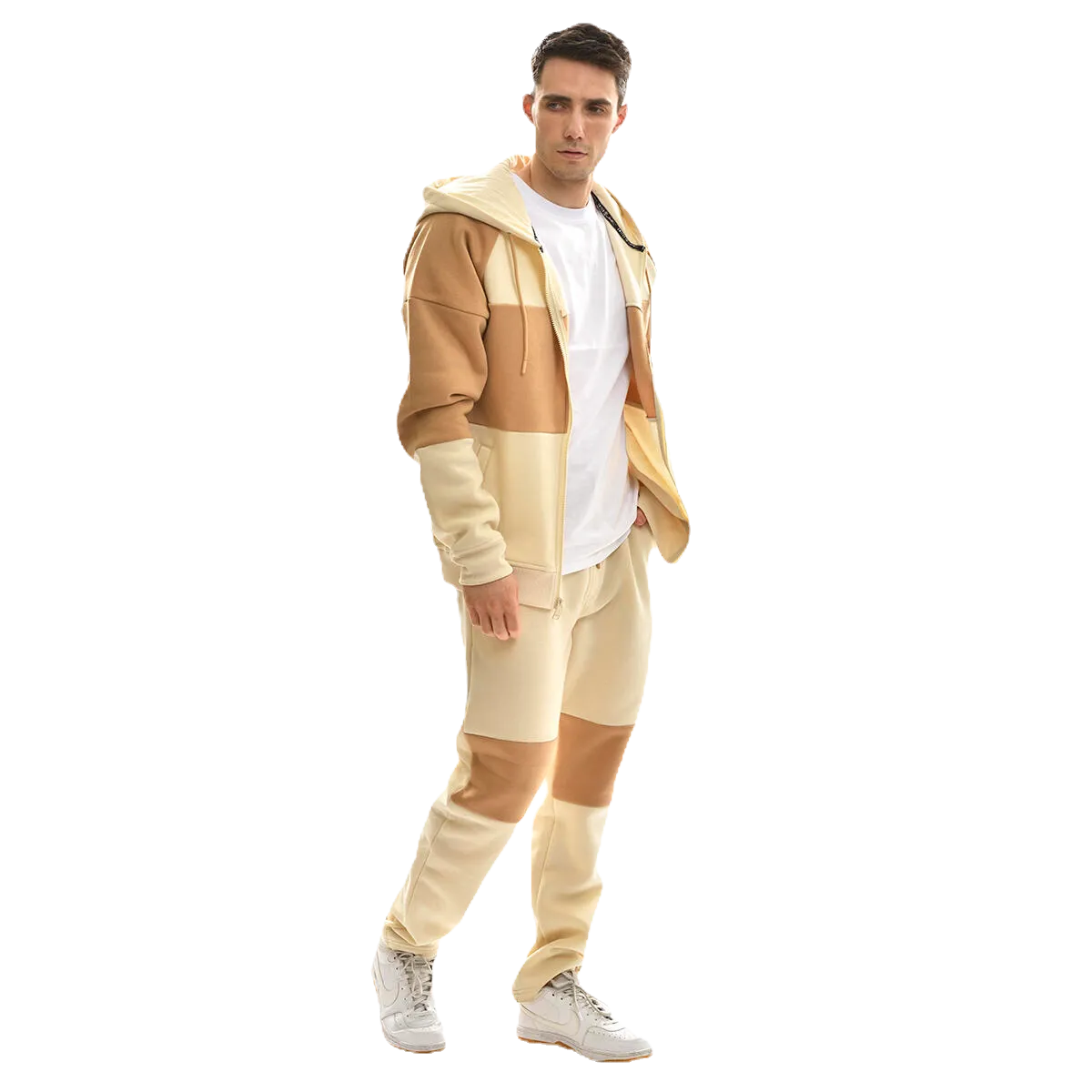 Khaki 2 Toned Sweatsuit