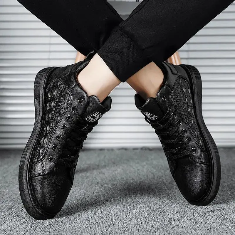 Leather Sports Casual Shoes For Men - WZ1220 Sneakers Loafers