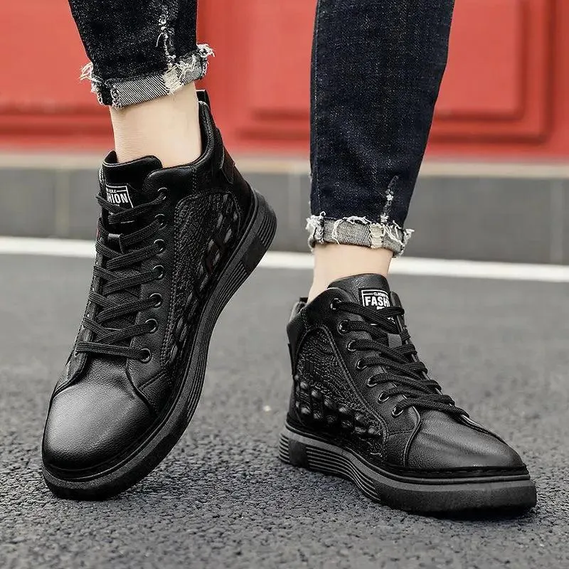 Leather Sports Casual Shoes For Men - WZ1220 Sneakers Loafers