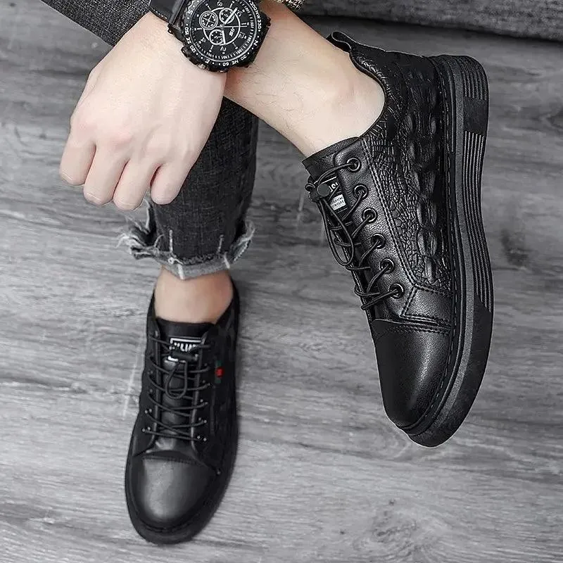 Leather Sports Casual Shoes For Men - WZ1220 Sneakers Loafers