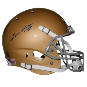 Lou Holtz Autographed Notre Dame Full Size Football Helmet (JSA)