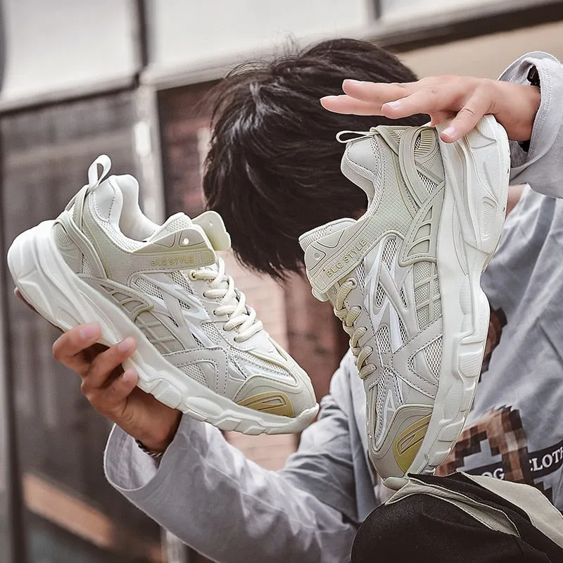 Men Sneakers Street Shoes Casual Lace Up