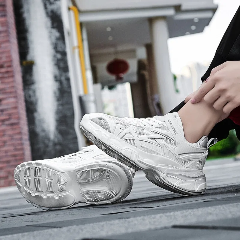 Men Sneakers Street Shoes Casual Lace Up