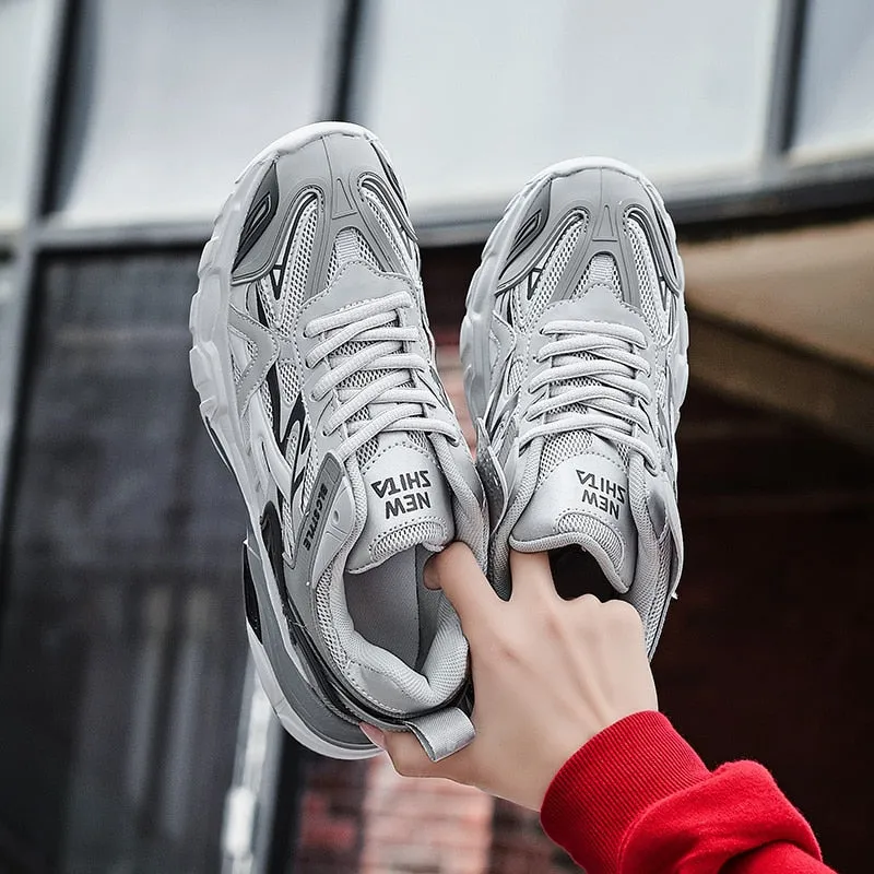 Men Sneakers Street Shoes Casual Lace Up