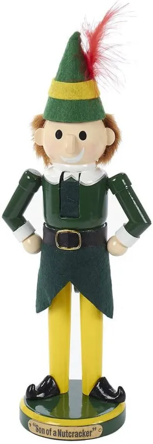 modern Kurt Adler 11-Inch Wooden Buddy the Elf Nutcracker 11" 11"