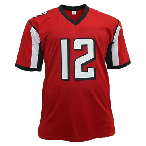 Mohamed Sanu Sr Atlanta Red Autographed Football Jersey (JSA)