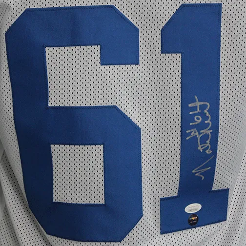 Nate Newton Pro Style Autographed Football Jersey White (JSA)
