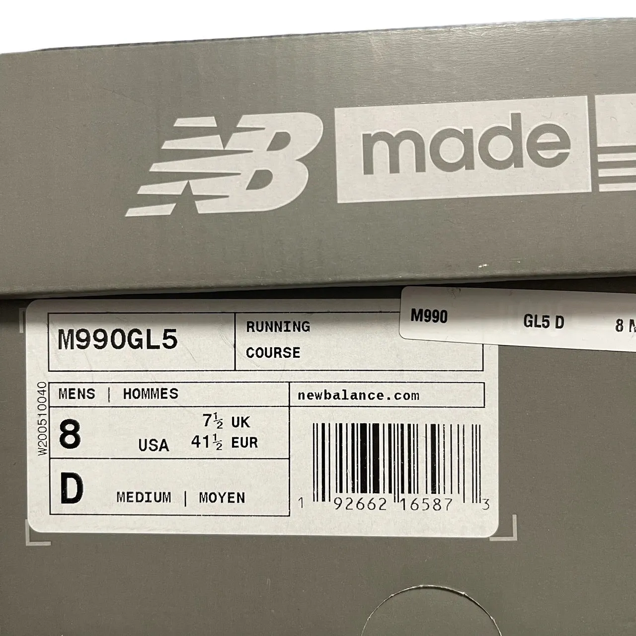 NEW BALANCE ニューバランス M990GL5 V5 USA製 ローカットスニーカー