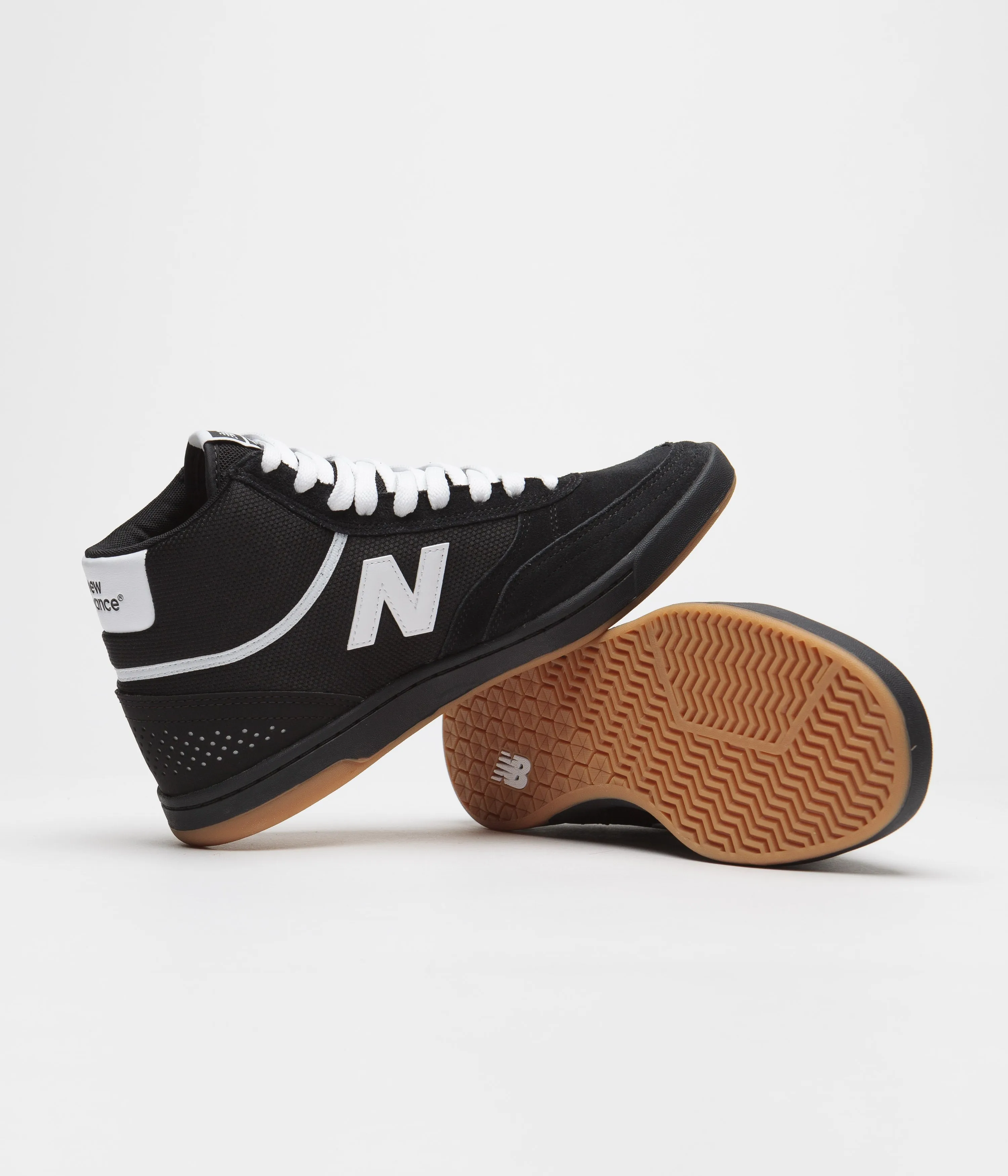 New Balance Numeric 440 Hi Shoes - Black / White / White