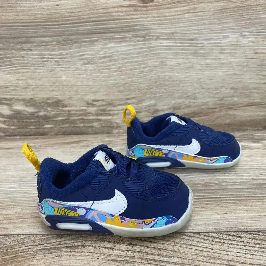 Nike Air Max 90 Crib Shoes 'Flower Peace' sz 3c