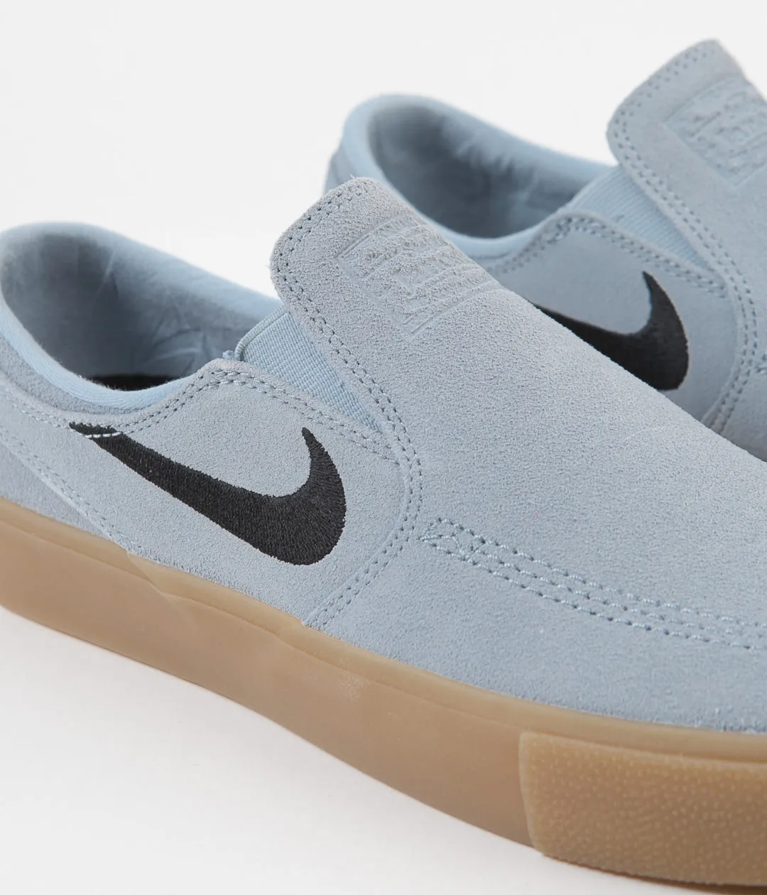 Nike SB Janoski Slip On Remastered Shoes - Light Armory Blue / Black - Light Armory Blue