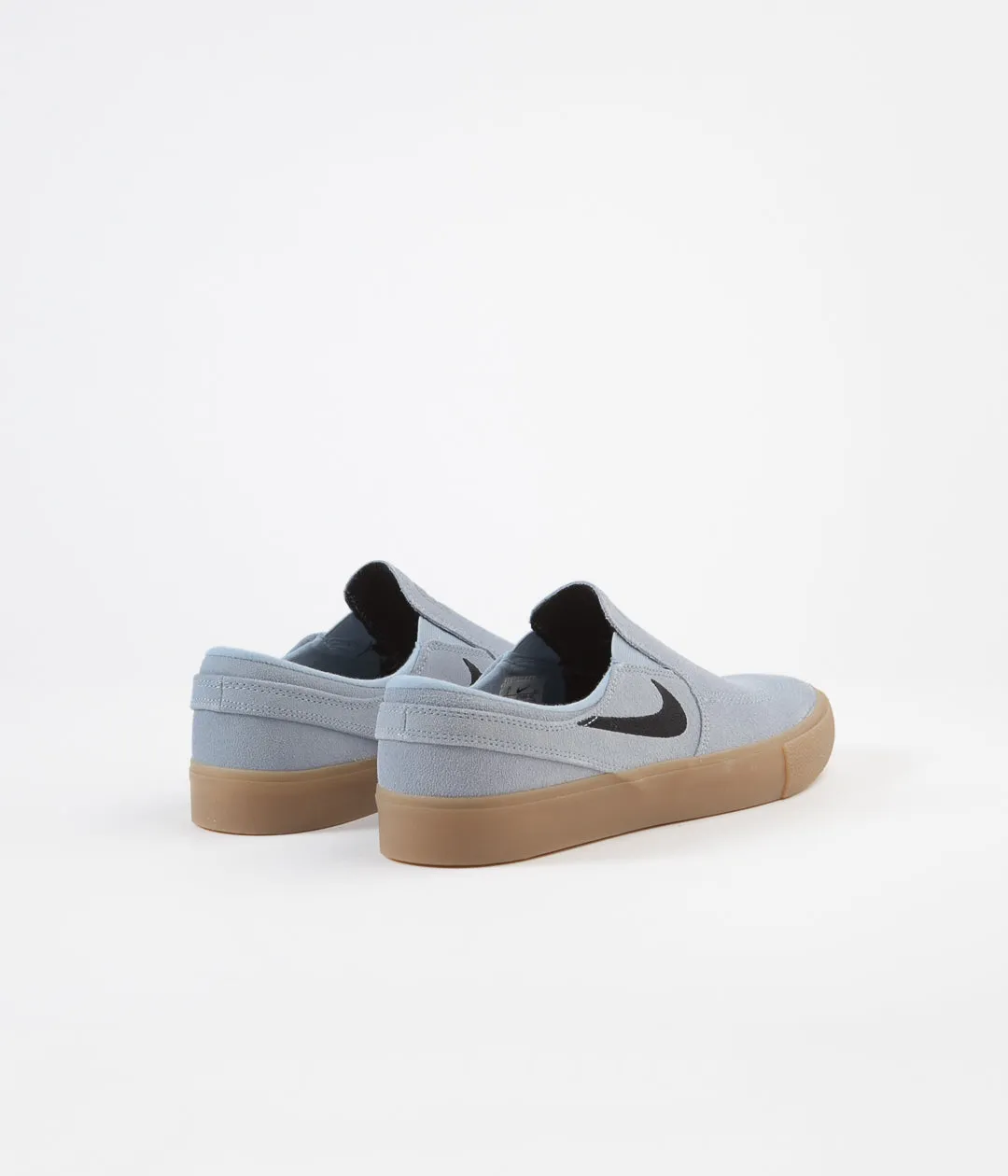 Nike SB Janoski Slip On Remastered Shoes - Light Armory Blue / Black - Light Armory Blue