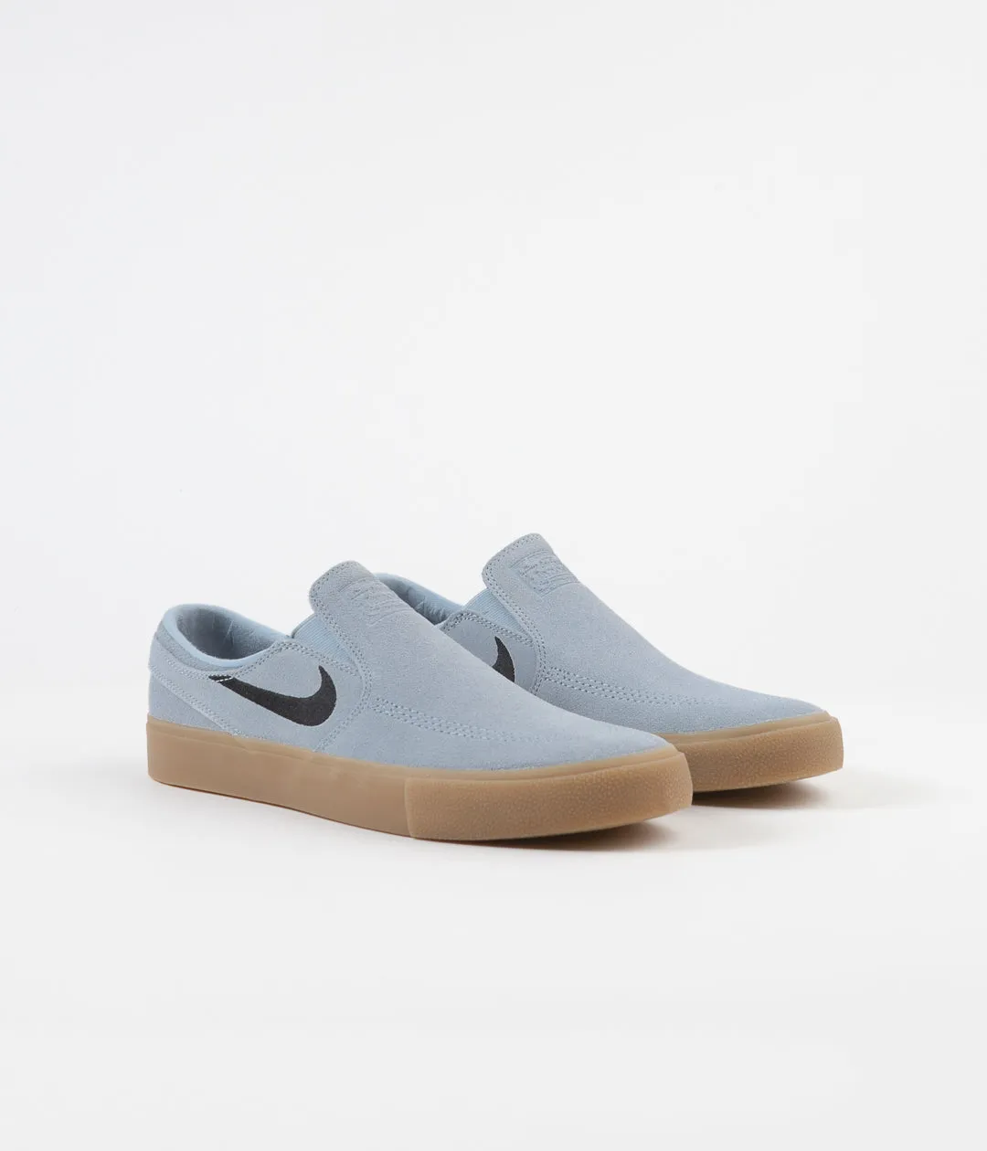 Nike SB Janoski Slip On Remastered Shoes - Light Armory Blue / Black - Light Armory Blue