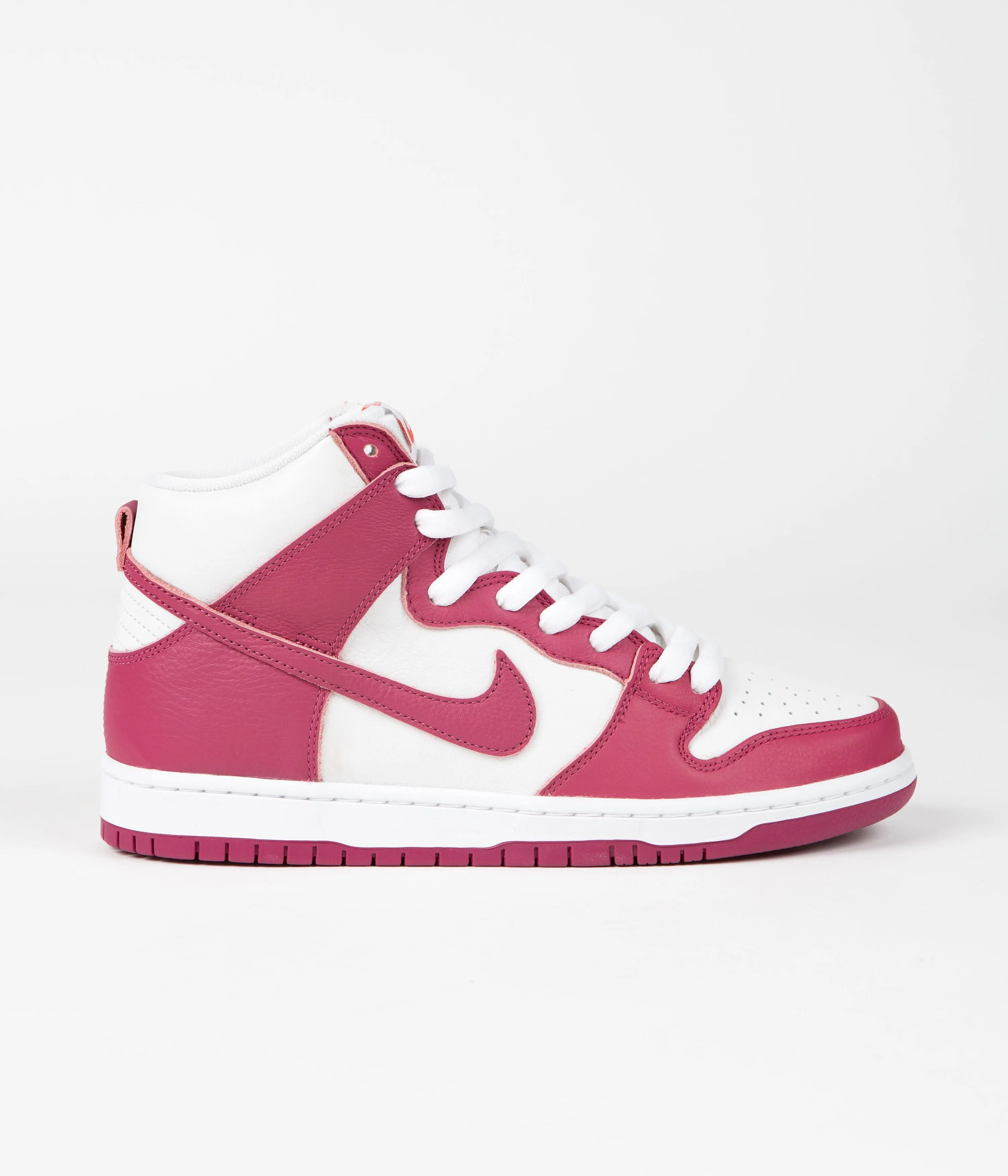 Nike SB Orange Label Dunk High Pro Shoes - Sweet Beet / Sweet Beet - White - Sweet Beet