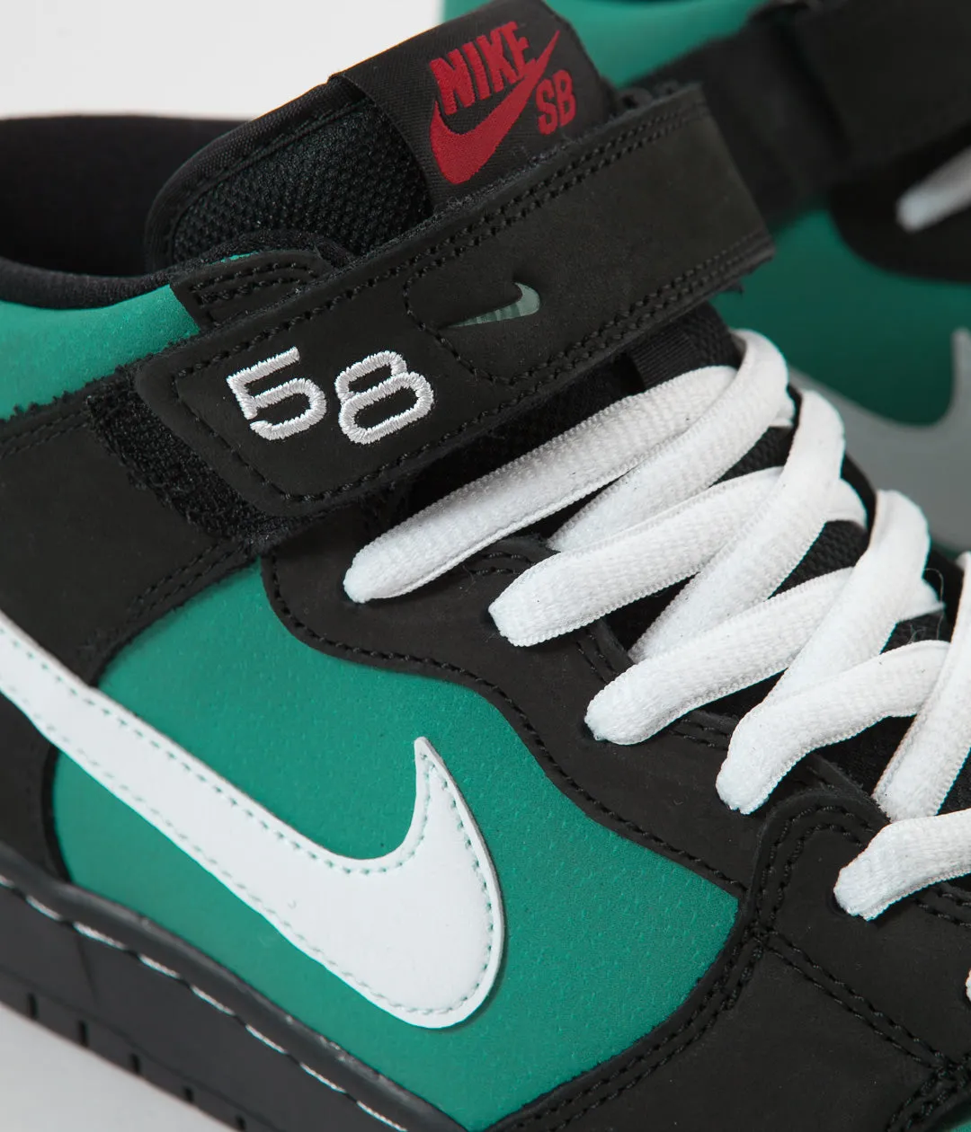 Nike SB Orange Label Dunk Mid Pro 'Griffey Jr' Shoes - Black / White - Black - Fresh Water