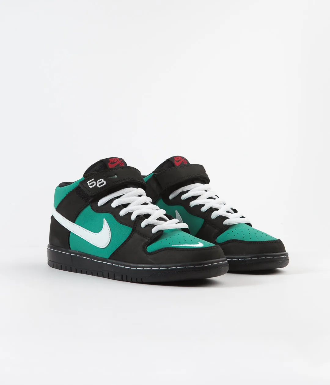Nike SB Orange Label Dunk Mid Pro 'Griffey Jr' Shoes - Black / White - Black - Fresh Water